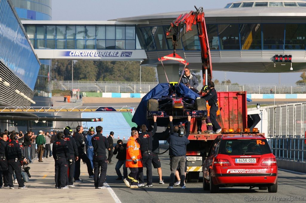 Jerez Test Febbraio 2011, 11/2/2011- Jaime Alguersuari (SPA), Scuderia Toro Rosso, STR6 