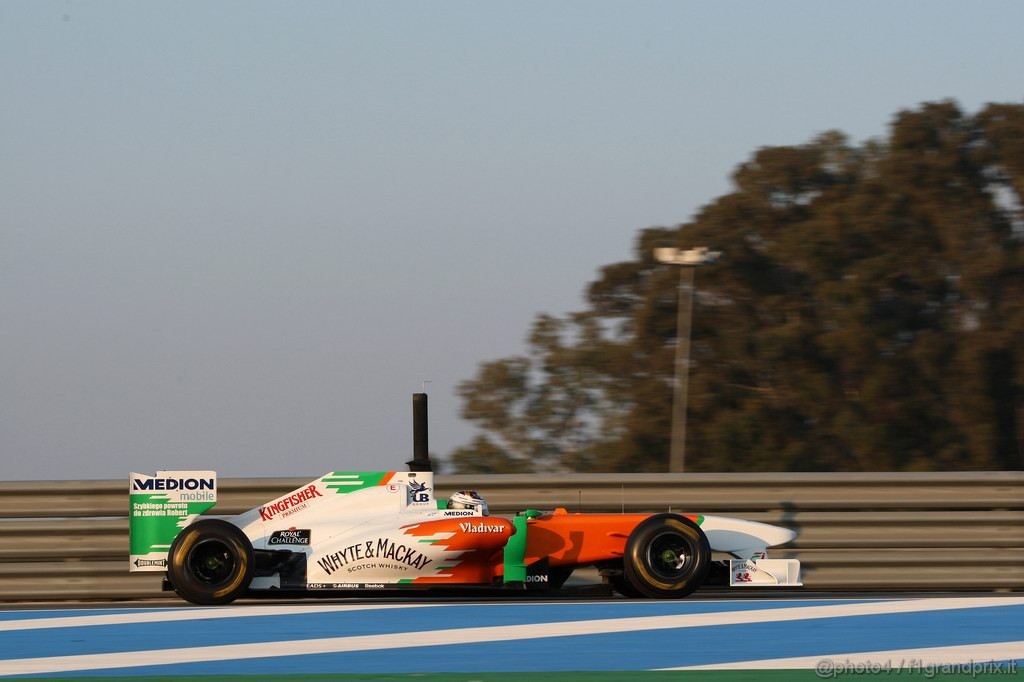 Jerez Test Febbraio 2011, 11/2/2011- Adrian Sutil (GER), Force India F1 Team, VJM04 