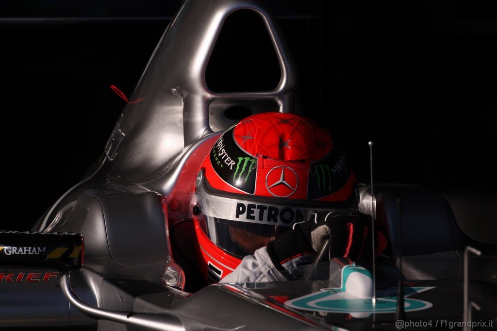 Jerez Test Febbraio 2011, 11/2/2011- Michael Schumacher (GER), Mercedes GP Petronas F1 Team, MGP W02 
