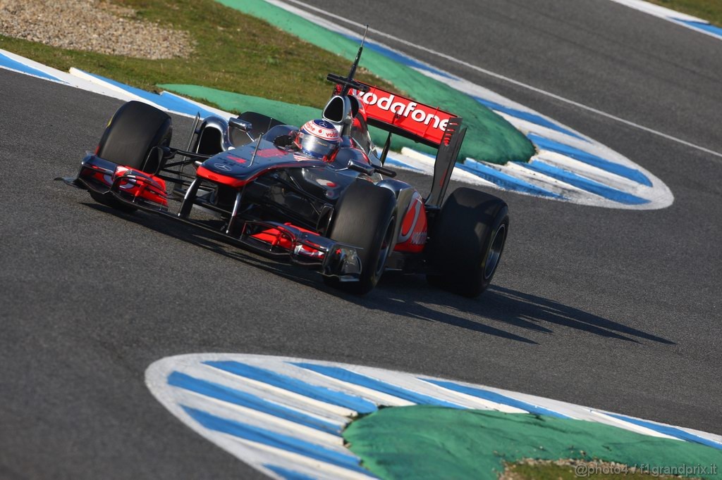 Jerez Test Febbraio 2011, 11/2/2011- Jenson Button (GBR), McLaren  Mercedes, MP4-26 