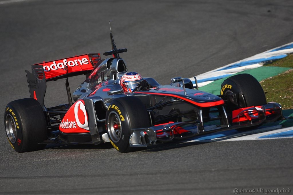 Jerez Test Febbraio 2011, 11/2/2011- Jenson Button (GBR), McLaren  Mercedes, MP4-26 