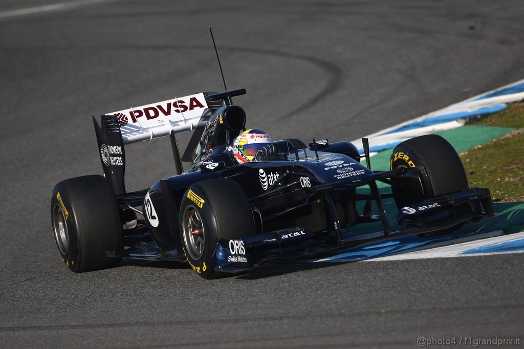 Jerez Test Febbraio 2011, 11/2/2011- Pastor Maldonado (VEN), Williams FW33 