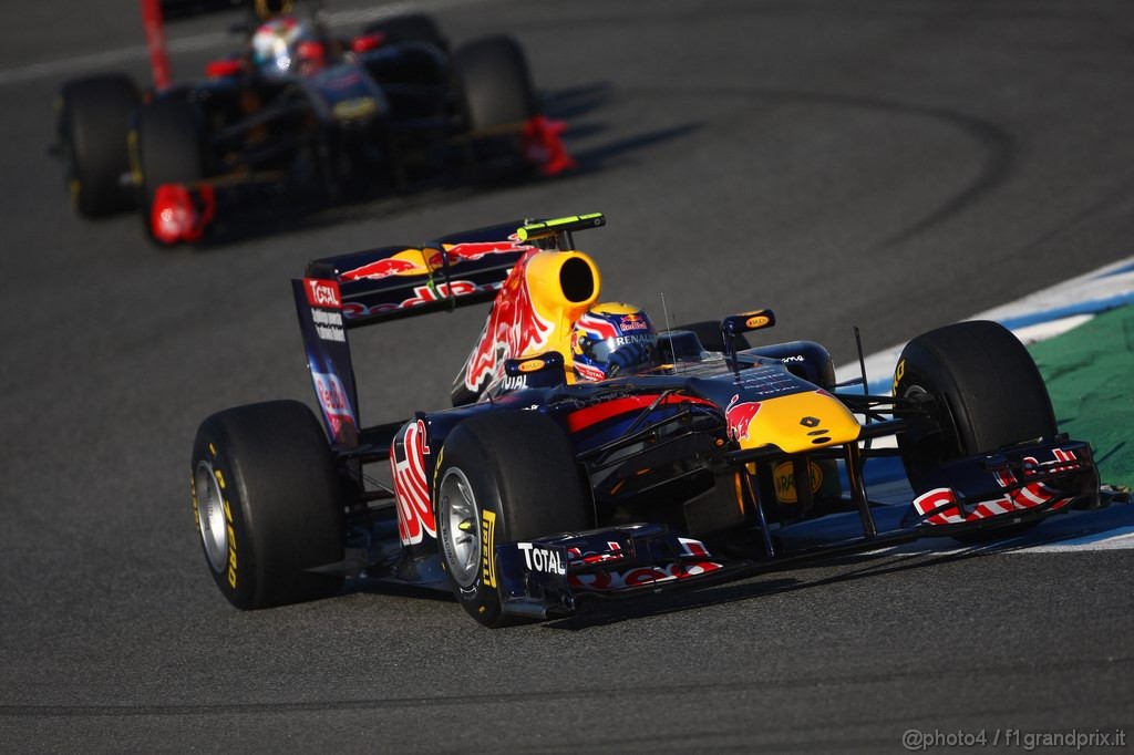 Jerez Test Febbraio 2011, 11/2/2011- Mark Webber (AUS), Red Bull Racing, RB7 
