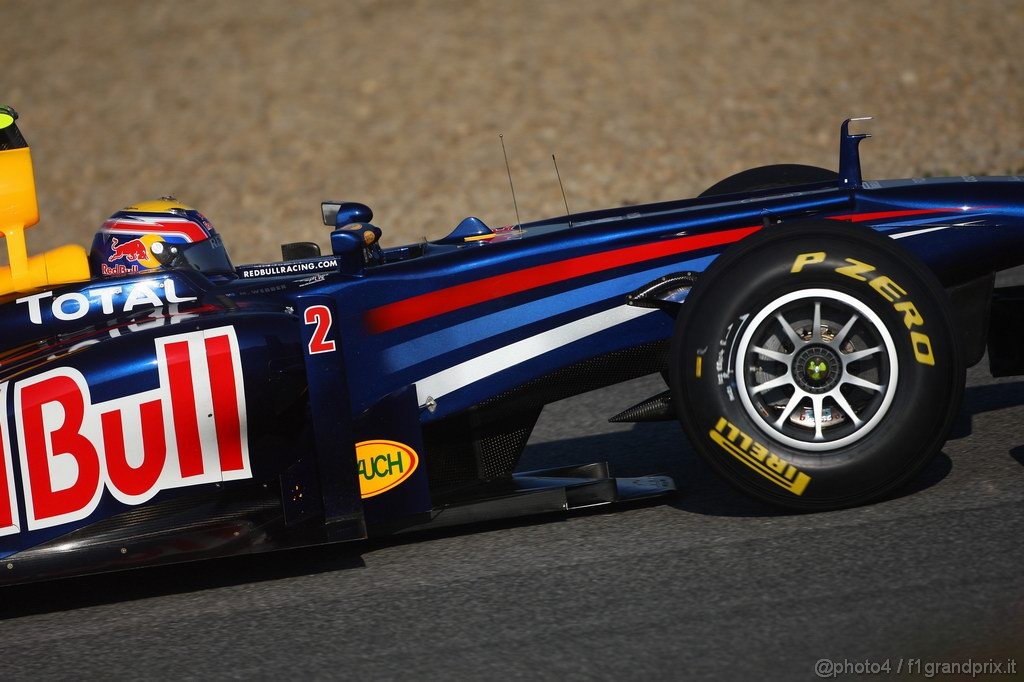 Jerez Test Febbraio 2011, 11/2/2011- Mark Webber (AUS), Red Bull Racing, RB7 