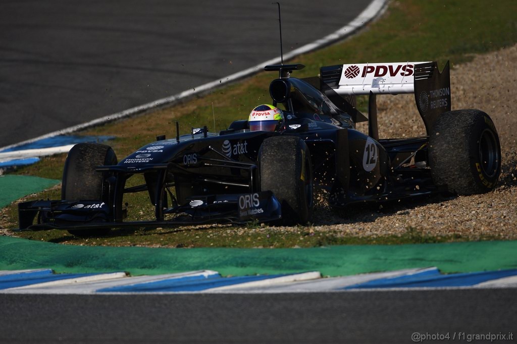 Jerez Test Febbraio 2011, 11/2/2011- Pastor Maldonado (VEN), Williams FW33 