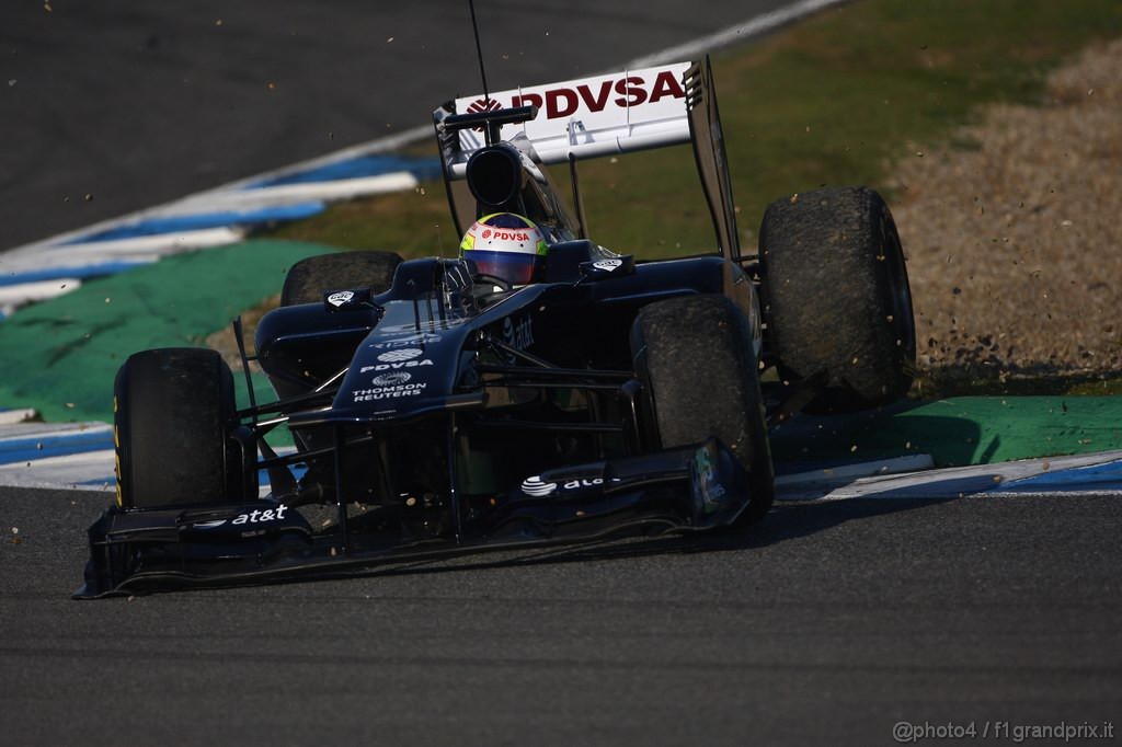 Jerez Test Febbraio 2011, 11/2/2011- Pastor Maldonado (VEN), Williams FW33 