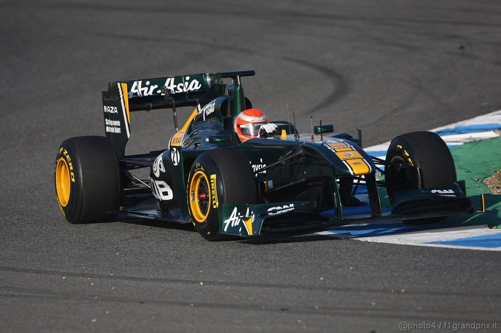 Jerez Test Febbraio 2011, 11/2/2011- Jarno Trulli (ITA), Team Lotus, TL11 