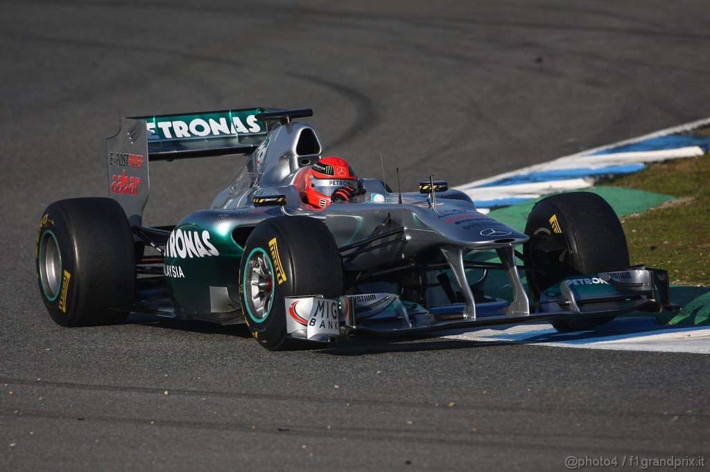 Jerez Test Febbraio 2011, 11/2/2011- Michael Schumacher (GER), Mercedes GP Petronas F1 Team, MGP W02 