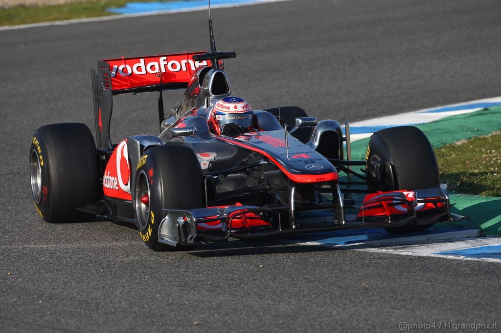 Jerez Test Febbraio 2011, 11/2/2011- Jenson Button (GBR), McLaren  Mercedes, MP4-26 