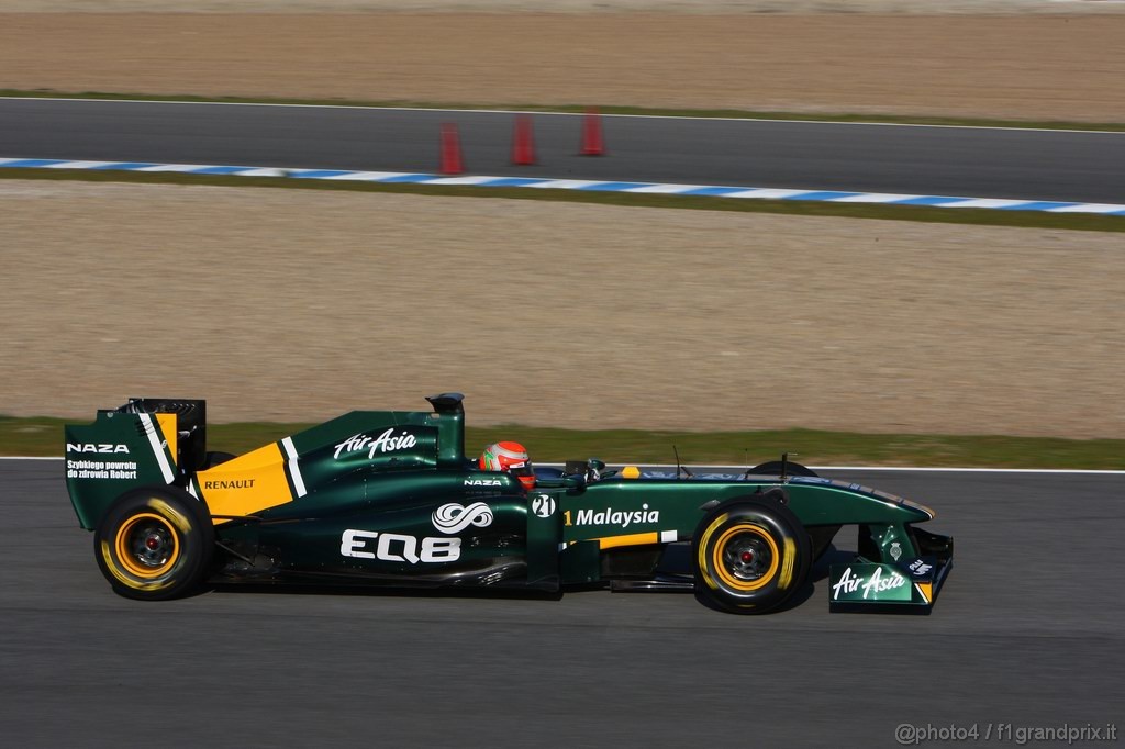 Jerez Test Febbraio 2011, 11/2/2011- Jarno Trulli (ITA), Team Lotus, TL11 