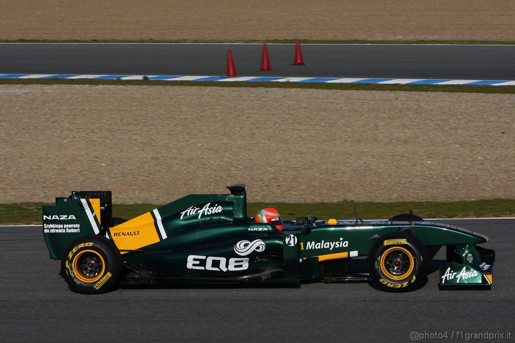Jerez Test Febbraio 2011, 11/2/2011- Jarno Trulli (ITA), Team Lotus, TL11 