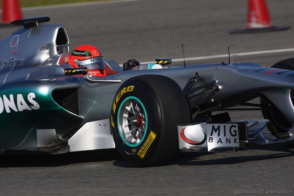 Jerez Test Febbraio 2011, 11/2/2011- Michael Schumacher (GER), Mercedes GP Petronas F1 Team, MGP W02 