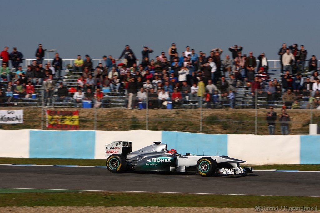 Jerez Test Febbraio 2011, 11/2/2011- Michael Schumacher (GER), Mercedes GP Petronas F1 Team, MGP W02 