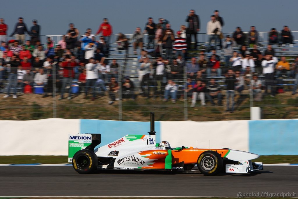 Jerez Test Febbraio 2011, 11/2/2011- Adrian Sutil (GER), Force India F1 Team, VJM04 