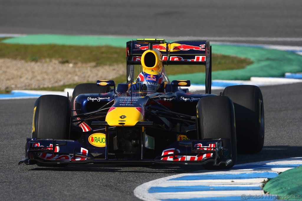 Jerez Test Febbraio 2011, 11/2/2011- Mark Webber (AUS), Red Bull Racing, RB7 
