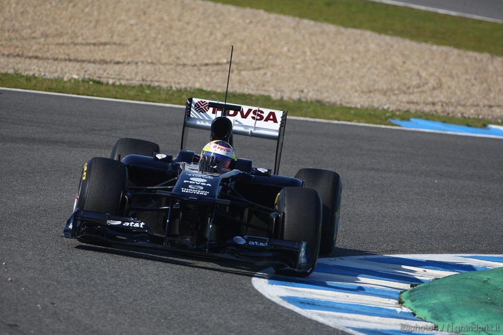 Jerez Test Febbraio 2011, 11/2/2011- Pastor Maldonado (VEN), Williams FW33 