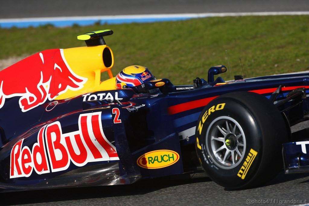 Jerez Test Febbraio 2011, 11/2/2011- Mark Webber (AUS), Red Bull Racing, RB7 