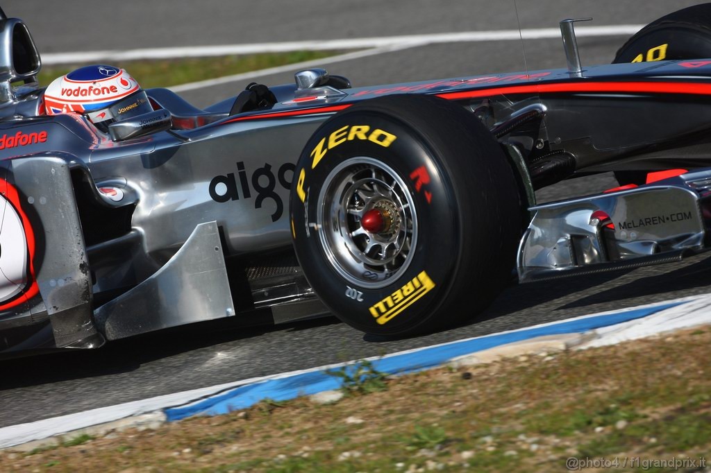 Jerez Test Febbraio 2011, 11/2/2011- Jenson Button (GBR), McLaren  Mercedes, MP4-26 