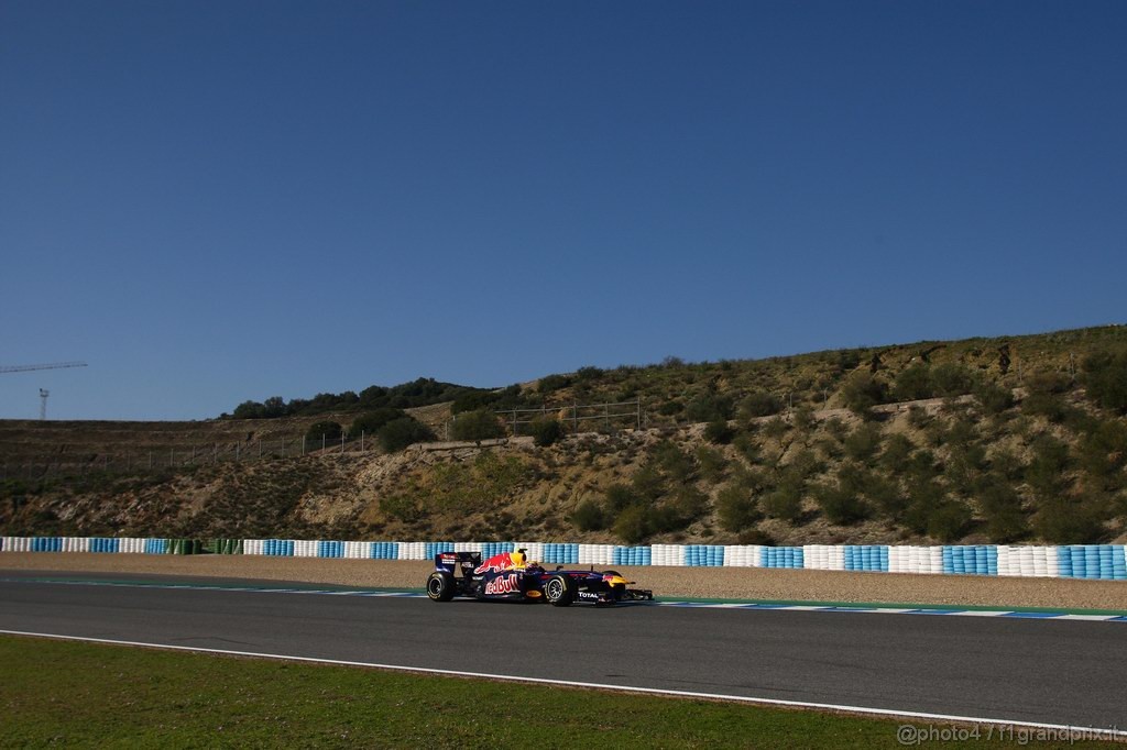 Jerez Test Febbraio 2011, 11/2/2011- Mark Webber (AUS), Red Bull Racing, RB7 