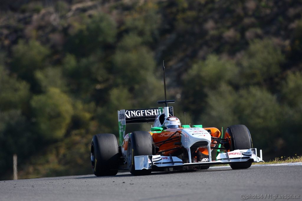 Jerez Test Febbraio 2011, 11/2/2011- Adrian Sutil (GER), Force India F1 Team, VJM04 