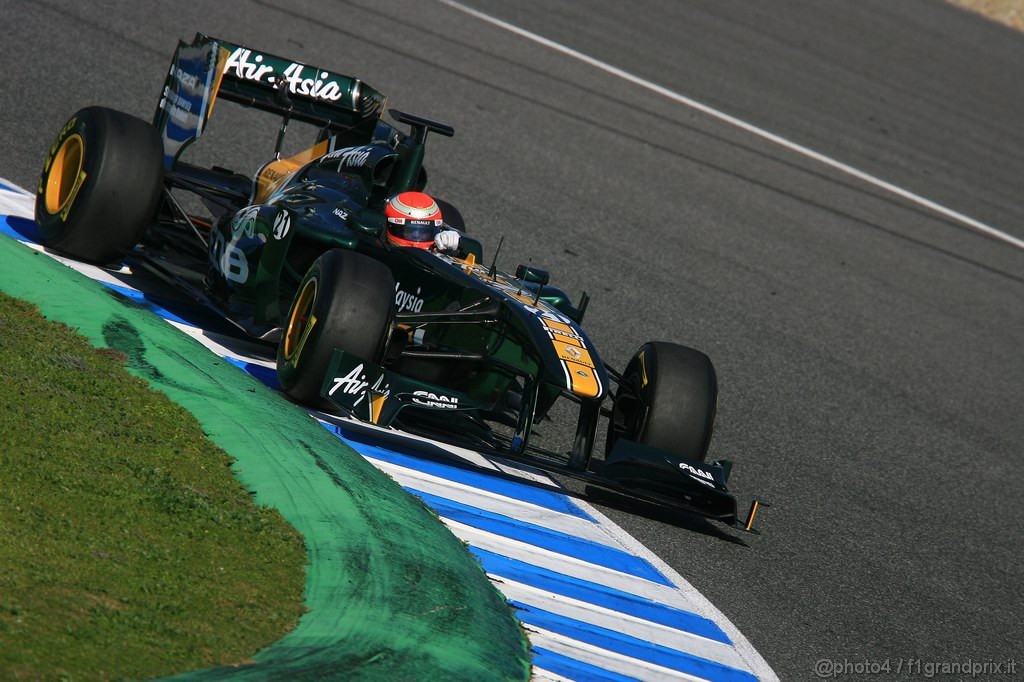 Jerez Test Febbraio 2011, 11/2/2011- Jarno Trulli (ITA), Team Lotus, TL11 