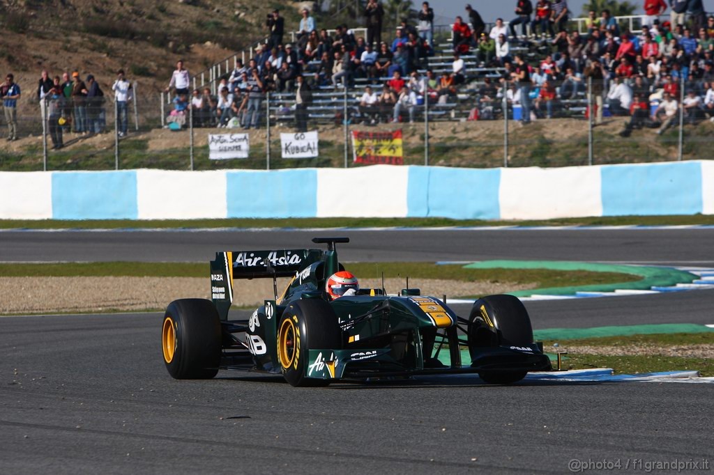 Jerez Test Febbraio 2011, 11/2/2011- Jarno Trulli (ITA), Team Lotus, TL11 