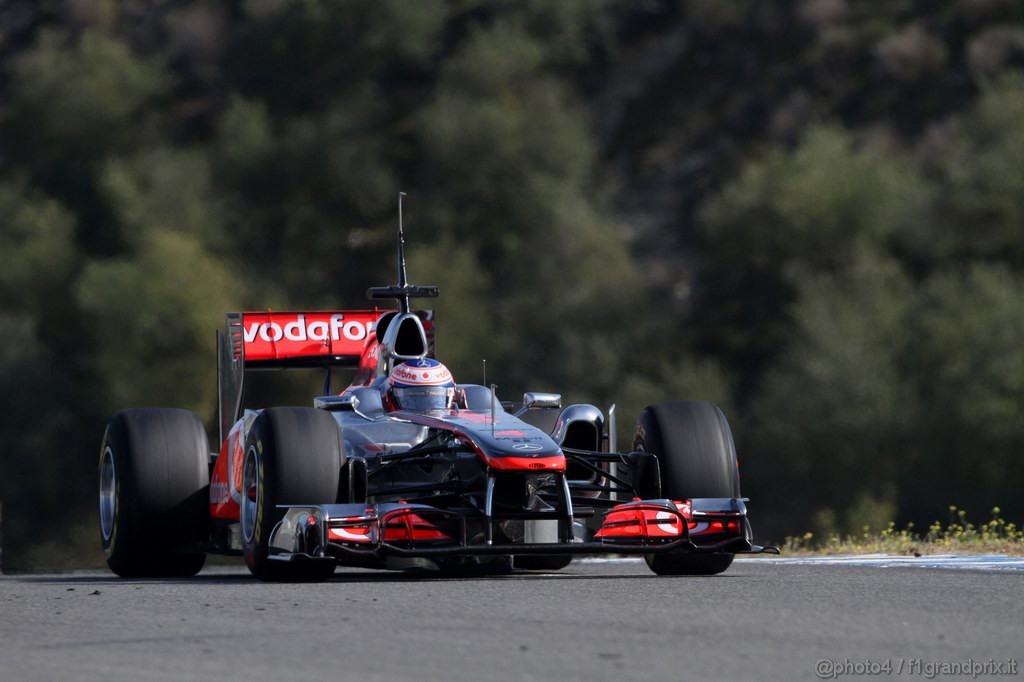 Jerez Test Febbraio 2011, 11/2/2011- Jenson Button (GBR), McLaren  Mercedes, MP4-26 