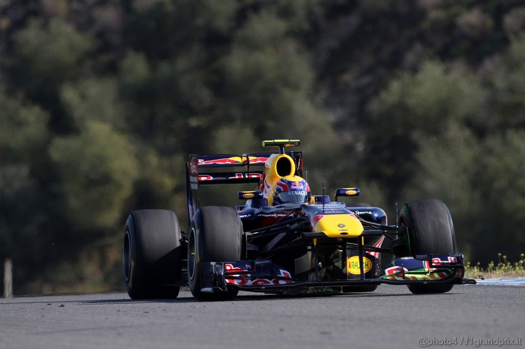 Jerez Test Febbraio 2011, 11/2/2011- Mark Webber (AUS), Red Bull Racing, RB7 