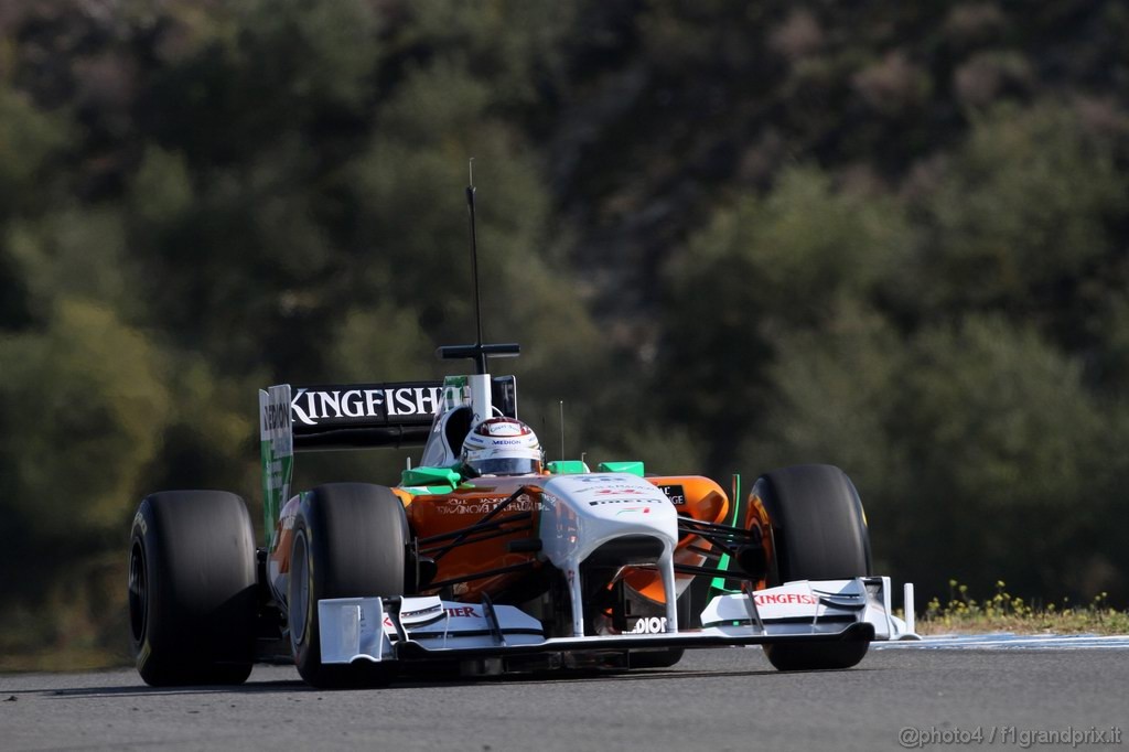 Jerez Test Febbraio 2011, 11/2/2011- Adrian Sutil (GER), Force India F1 Team, VJM04 