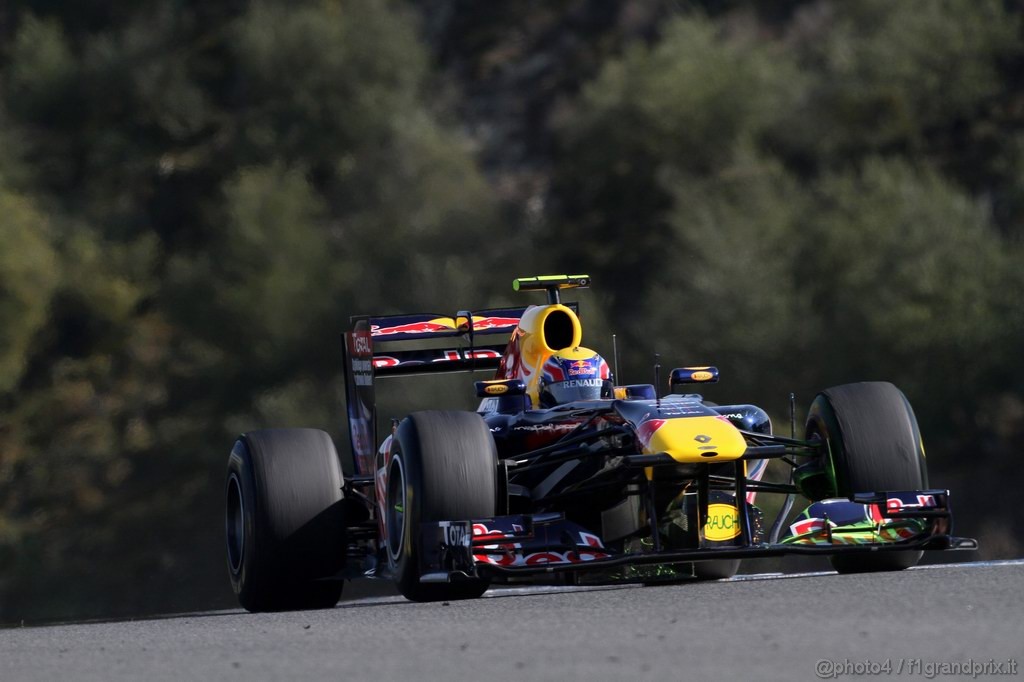 Jerez Test Febbraio 2011, 11/2/2011- Mark Webber (AUS), Red Bull Racing, RB7 