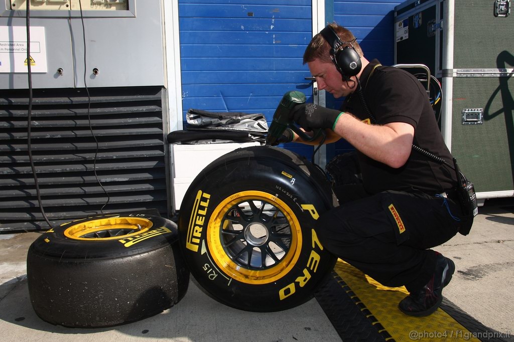 Jerez Test Febbraio 2011, 11.02.2011- Tyres Pirelli