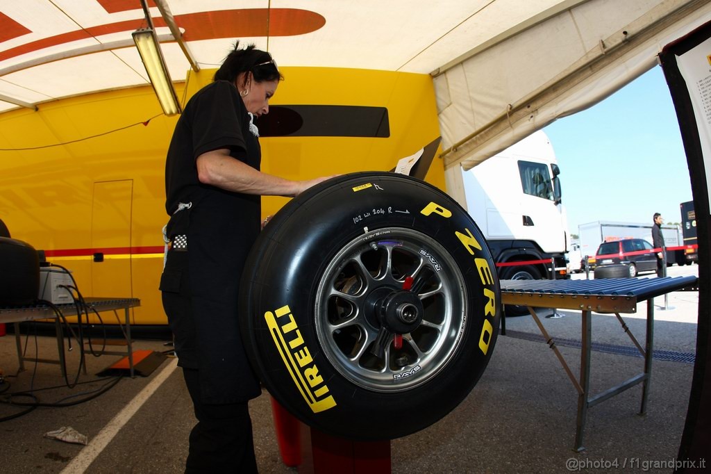 Jerez Test Febbraio 2011, 11.02.2011- Tyres Pirelli