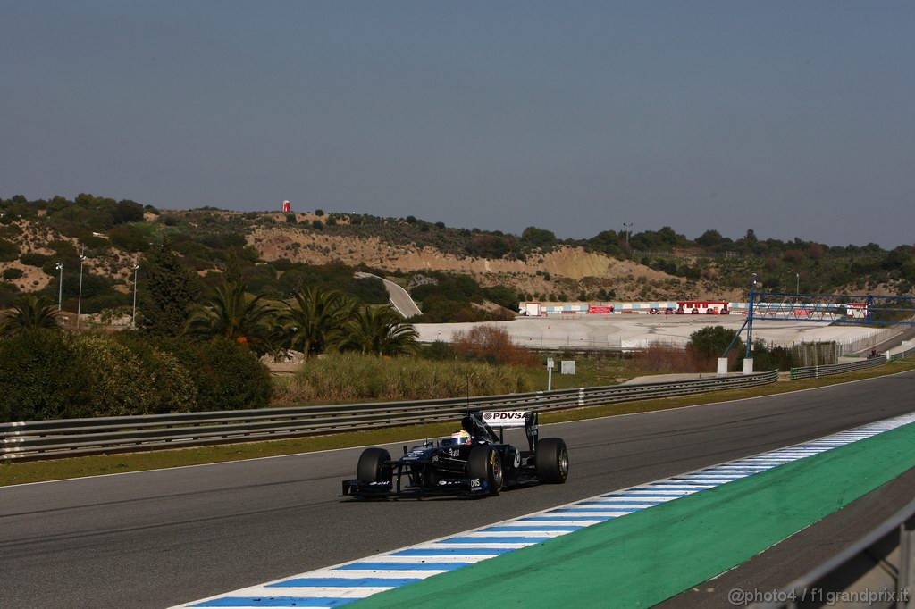 Jerez Test Febbraio 2011, 11.02.2011- Pastor Maldonado (VEN), Williams FW33 