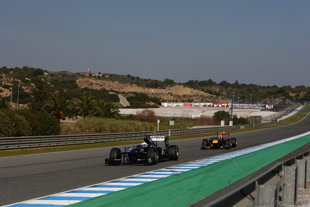Jerez Test Febbraio 2011, 11.02.2011- Pastor Maldonado (VEN), Williams FW33 