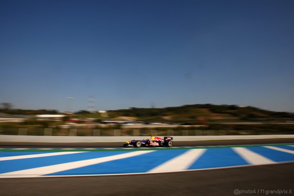 Jerez Test Febbraio 2011, 11.02.2011- Mark Webber (AUS), Red Bull Racing, RB7 
