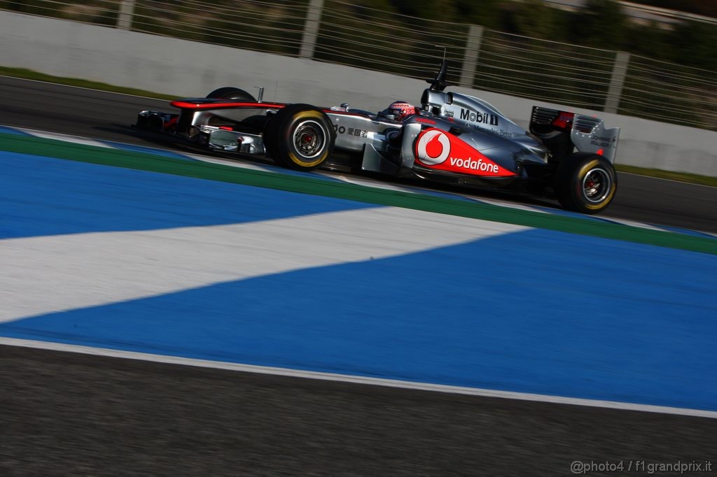Jerez Test Febbraio 2011, 11.02.2011- Jenson Button (GBR), McLaren  Mercedes, MP4-26 