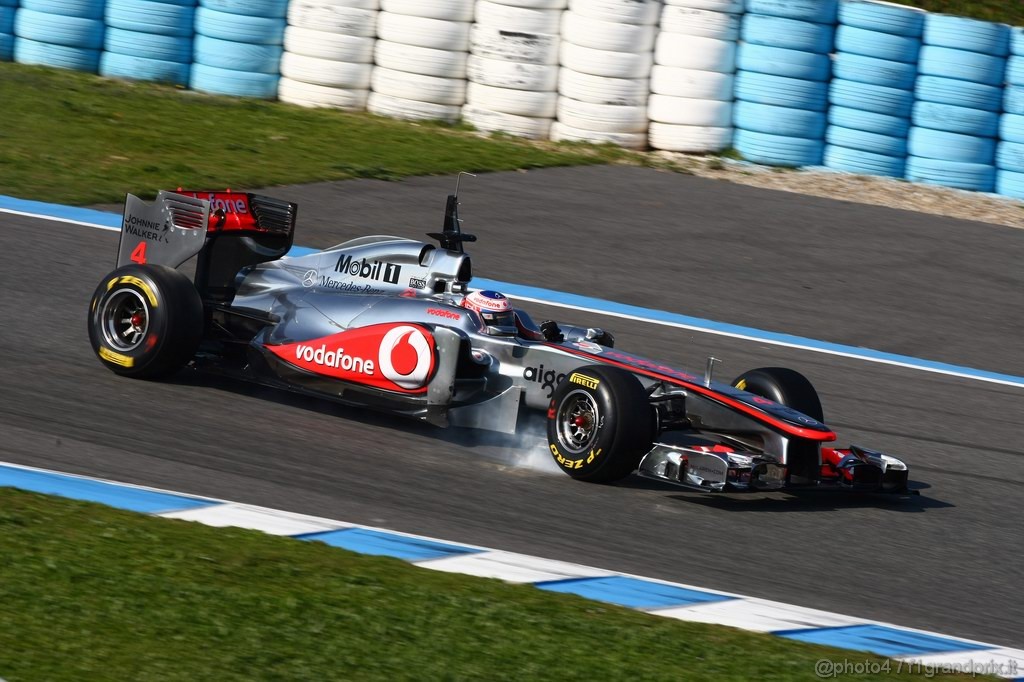 Jerez Test Febbraio 2011, 11.02.2011- Jenson Button (GBR), McLaren  Mercedes, MP4-26 