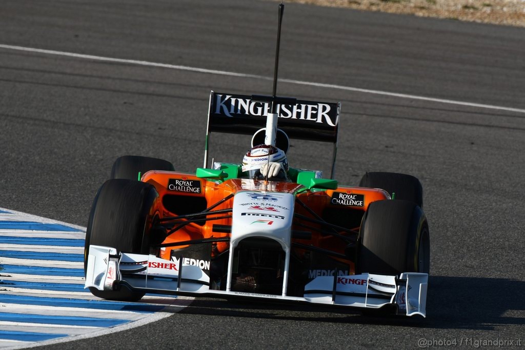 Jerez Test Febbraio 2011, 11.02.2011- Adrian Sutil (GER), Force India F1 Team, VJM04 
