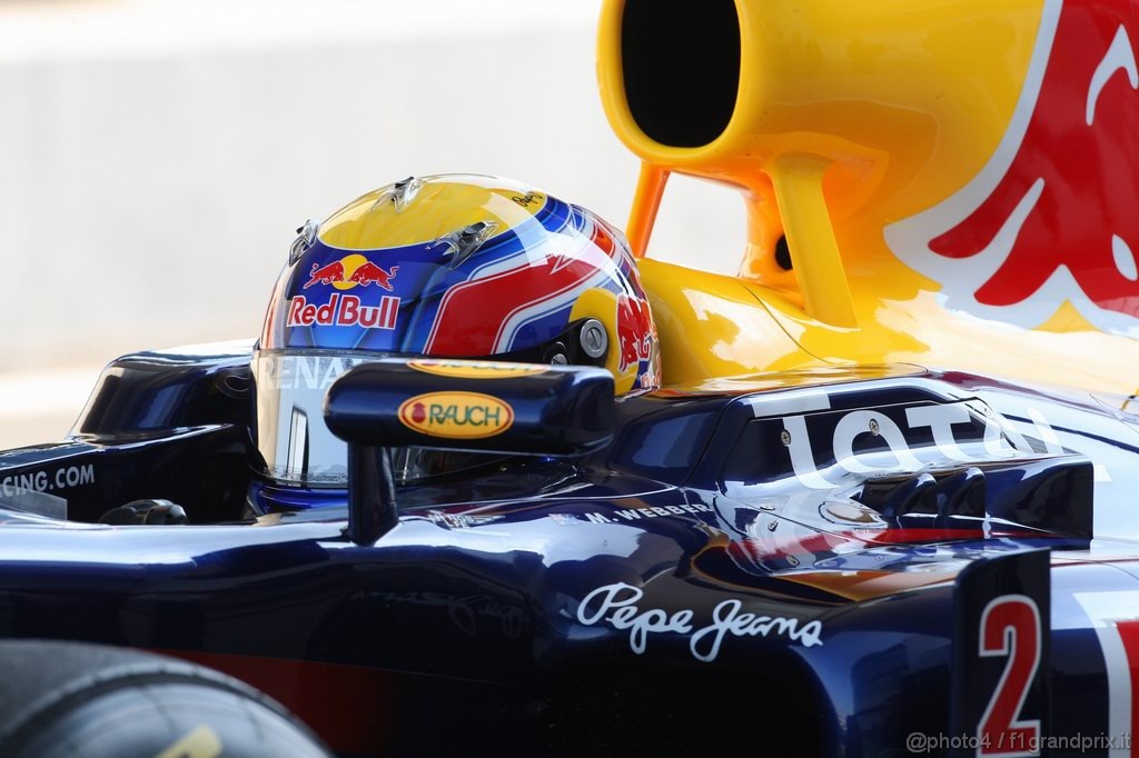 Jerez Test Febbraio 2011, 11.02.2011- Mark Webber (AUS), Red Bull Racing, RB7 