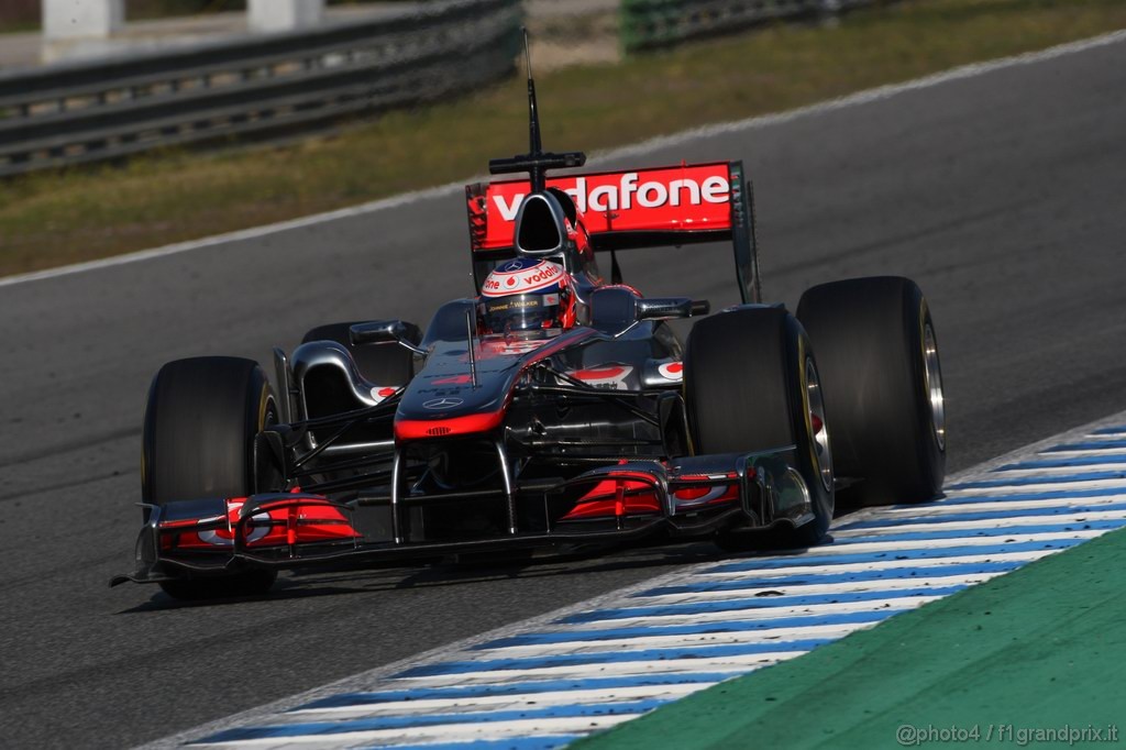 Jerez Test Febbraio 2011, 11.02.2011- Jenson Button (GBR), McLaren  Mercedes, MP4-26 