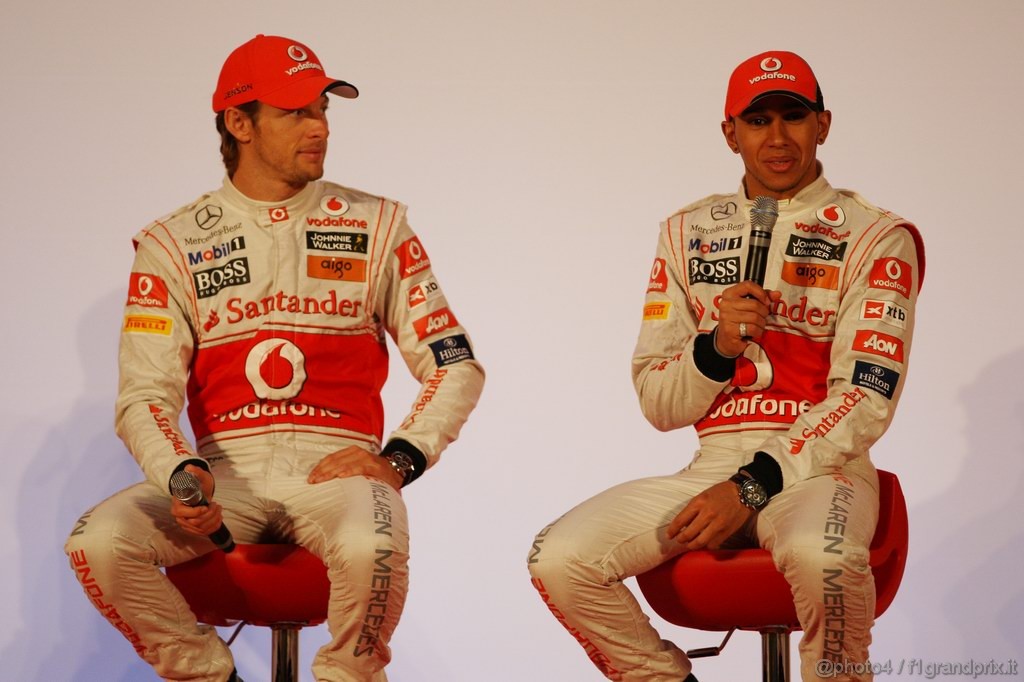 Mclaren MP4 26, 
Jenson Button (GBR), McLaren Mercedes, Lewis Hamilton (GBR), McLaren Mercedes - Vodafone McLaren Mercedes MP4-26 Launch 