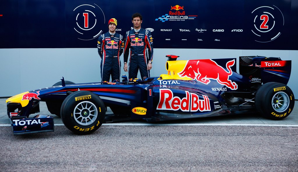 Red Bull RB7, attend the unveiling of the new Red Bull Racing RB7 at the Ricardo Tormo Circuit on February 1, 2011 in Valencia, Spain.