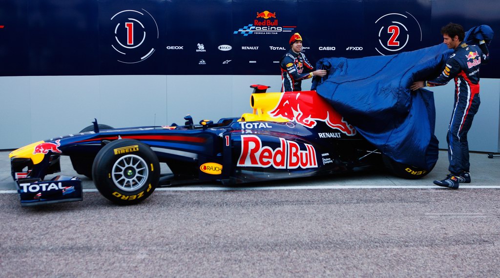 Red Bull RB7, attend the unveiling of the new Red Bull Racing RB7 at the Ricardo Tormo Circuit on February 1, 2011 in Valencia, Spain.