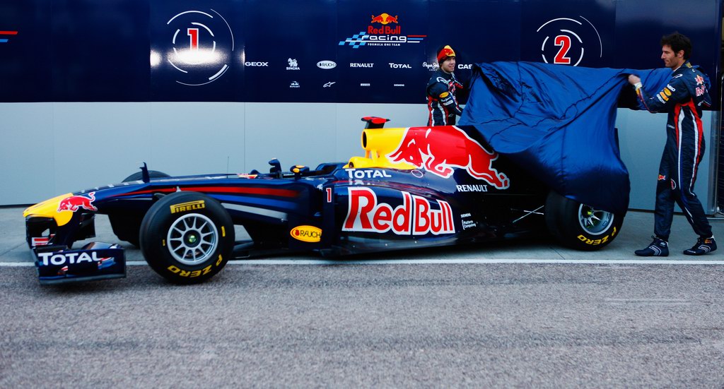Red Bull RB7, attend the unveiling of the new Red Bull Racing RB7 at the Ricardo Tormo Circuit on February 1, 2011 in Valencia, Spain.