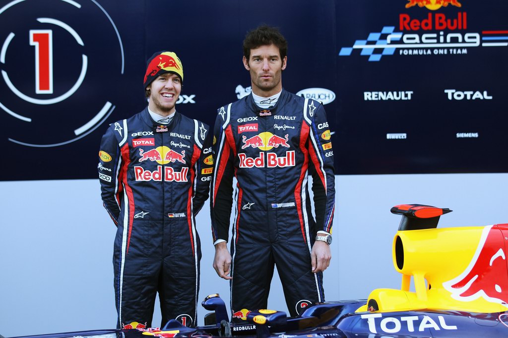 Red Bull RB7, attend the unveiling of the new Red Bull Racing RB7 at the Ricardo Tormo Circuit on February 1, 2011 in Valencia, Spain.