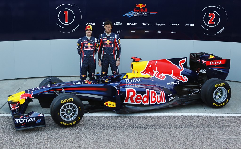 Red Bull RB7, attend the unveiling of the new Red Bull Racing RB7 at the Ricardo Tormo Circuit on February 1, 2011 in Valencia, Spain.