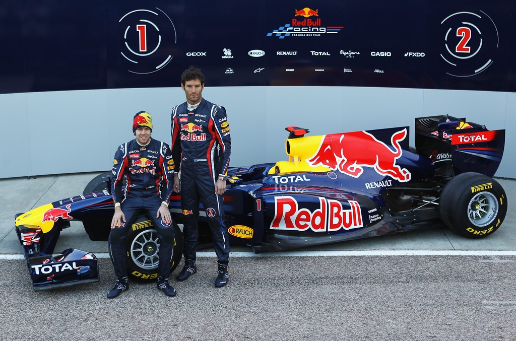 Red Bull RB7, attend the unveiling of the new Red Bull Racing RB7 at the Ricardo Tormo Circuit on February 1, 2011 in Valencia, Spain.