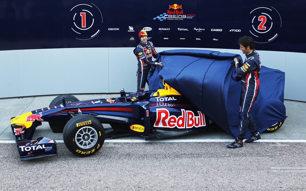 Red Bull RB7, attend the unveiling of the new Red Bull Racing RB7 at the Ricardo Tormo Circuit on February 1, 2011 in Valencia, Spain.