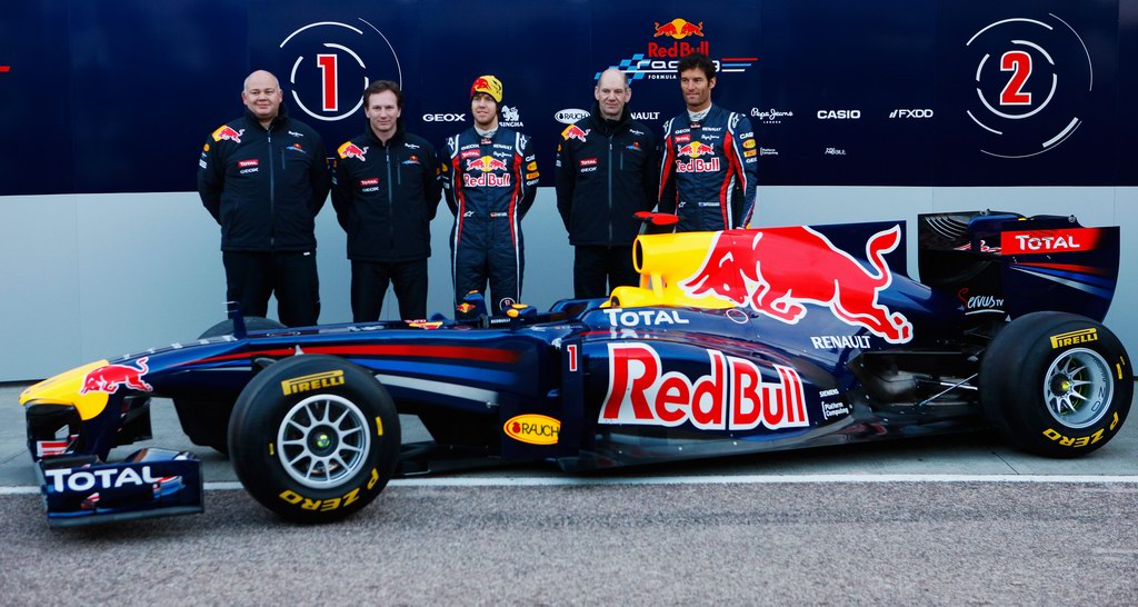 Red Bull RB7, attend the unveiling of the new Red Bull Racing RB7 at the Ricardo Tormo Circuit on February 1, 2011 in Valencia, Spain.