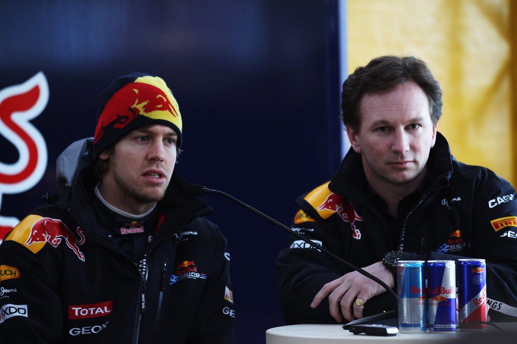 Red Bull RB7, attend the unveiling of the new Red Bull Racing RB7 at the Ricardo Tormo Circuit on February 1, 2011 in Valencia, Spain.